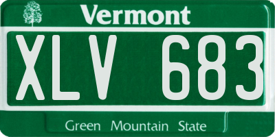 VT license plate XLV683