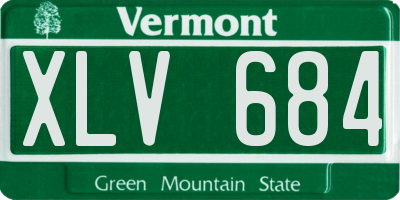 VT license plate XLV684