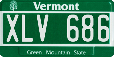 VT license plate XLV686
