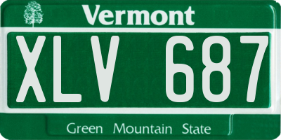 VT license plate XLV687