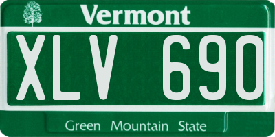 VT license plate XLV690
