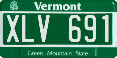 VT license plate XLV691