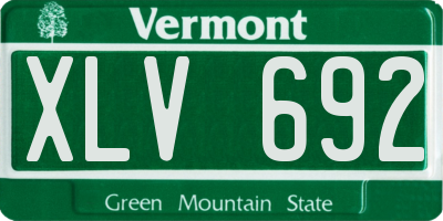 VT license plate XLV692