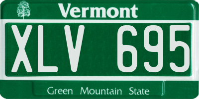 VT license plate XLV695
