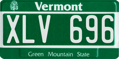 VT license plate XLV696