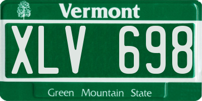VT license plate XLV698