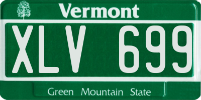 VT license plate XLV699