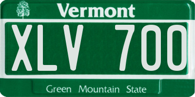 VT license plate XLV700