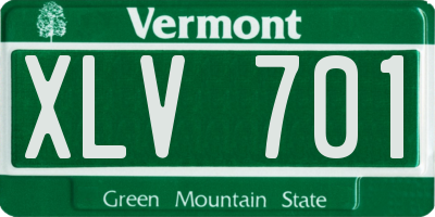 VT license plate XLV701