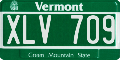 VT license plate XLV709