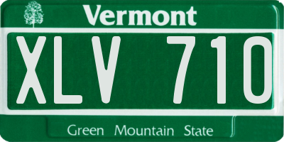 VT license plate XLV710