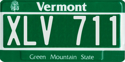 VT license plate XLV711