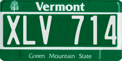 VT license plate XLV714