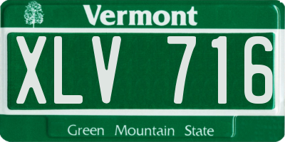 VT license plate XLV716
