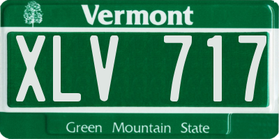 VT license plate XLV717