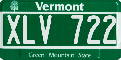 VT license plate XLV722