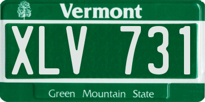 VT license plate XLV731