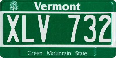 VT license plate XLV732