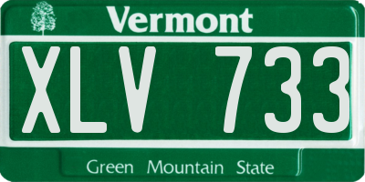 VT license plate XLV733