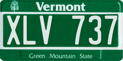 VT license plate XLV737