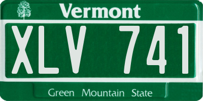 VT license plate XLV741