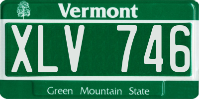 VT license plate XLV746