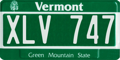 VT license plate XLV747