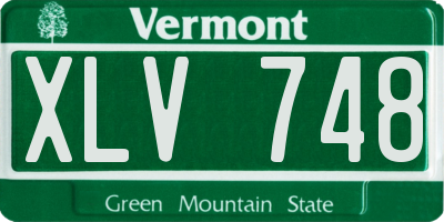 VT license plate XLV748