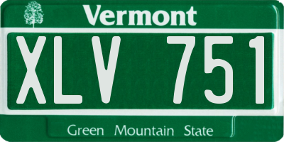 VT license plate XLV751