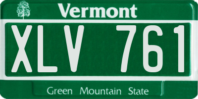 VT license plate XLV761