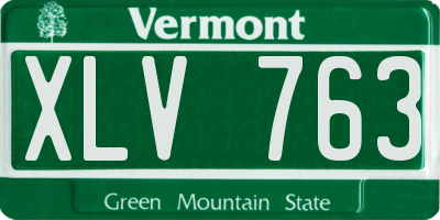 VT license plate XLV763