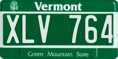 VT license plate XLV764