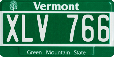 VT license plate XLV766