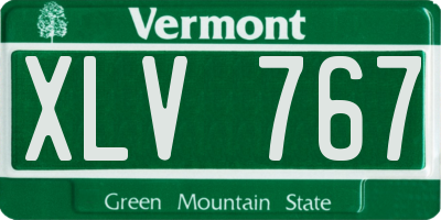 VT license plate XLV767