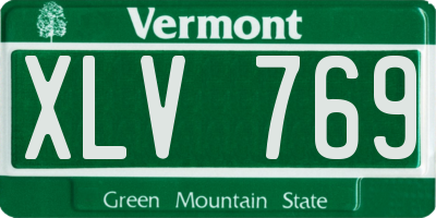 VT license plate XLV769