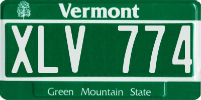 VT license plate XLV774