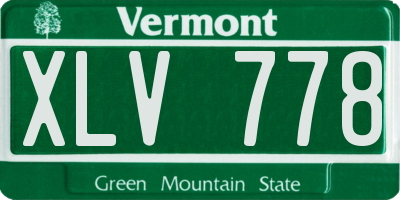 VT license plate XLV778