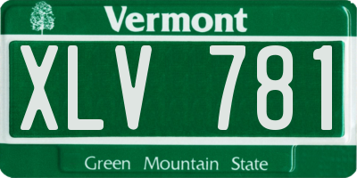 VT license plate XLV781