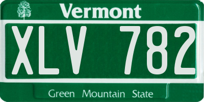 VT license plate XLV782