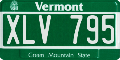 VT license plate XLV795