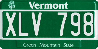 VT license plate XLV798
