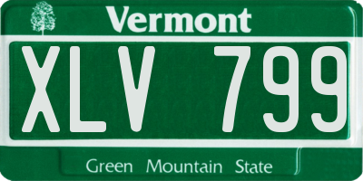 VT license plate XLV799