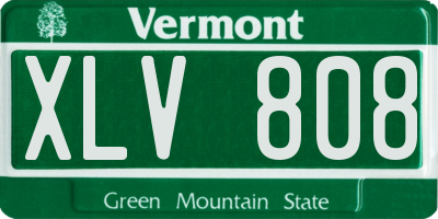 VT license plate XLV808