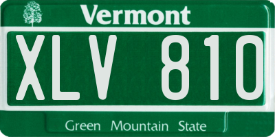 VT license plate XLV810