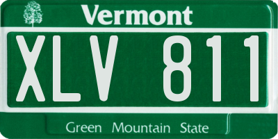 VT license plate XLV811
