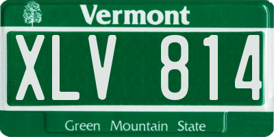 VT license plate XLV814