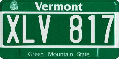 VT license plate XLV817