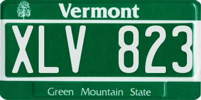VT license plate XLV823
