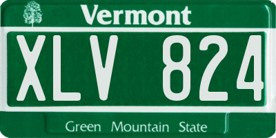 VT license plate XLV824