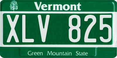 VT license plate XLV825